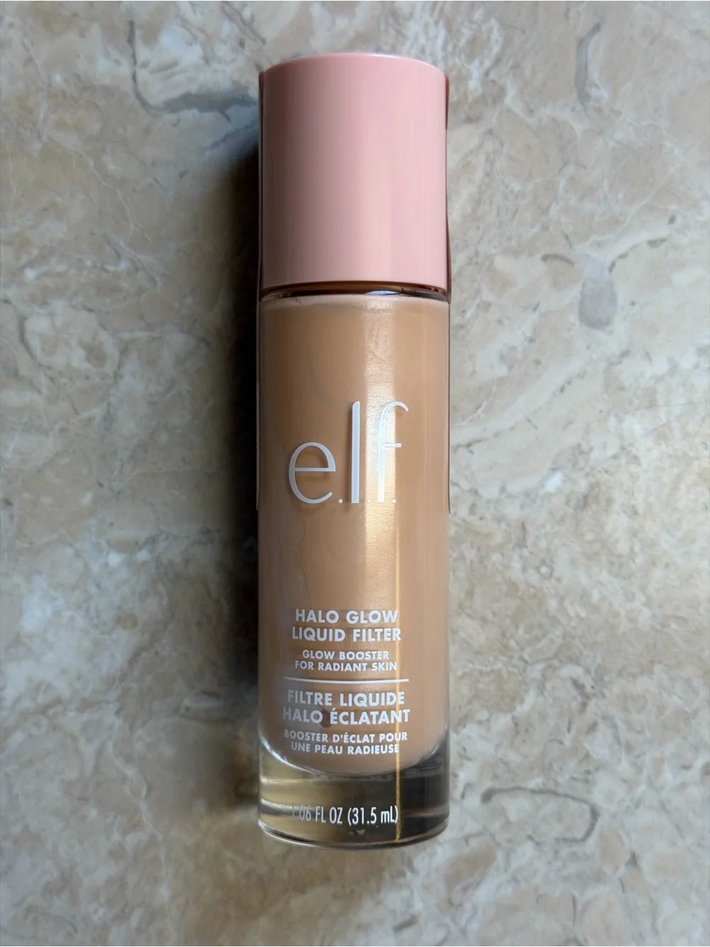 Elf Halo Glow Booster Liquid Filter 1 Fair Neutral Peach NEW 1.06floz 31.5ml
